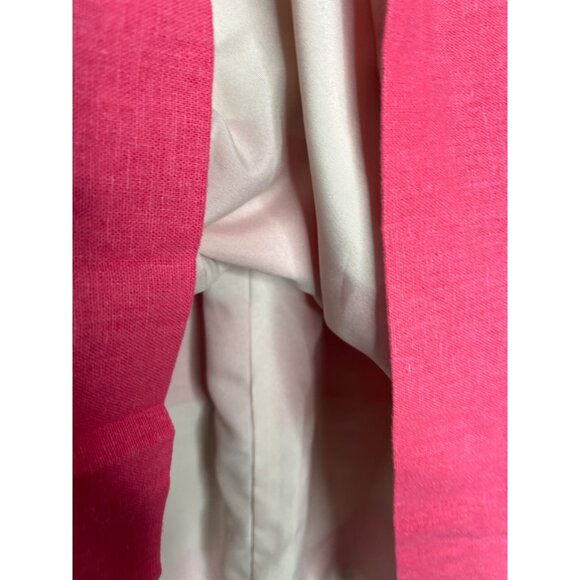 Loft Dress Womens 0 XS Sundress Pink White Striped Sleeveless Fit Flare Work - Picture 7 of 13